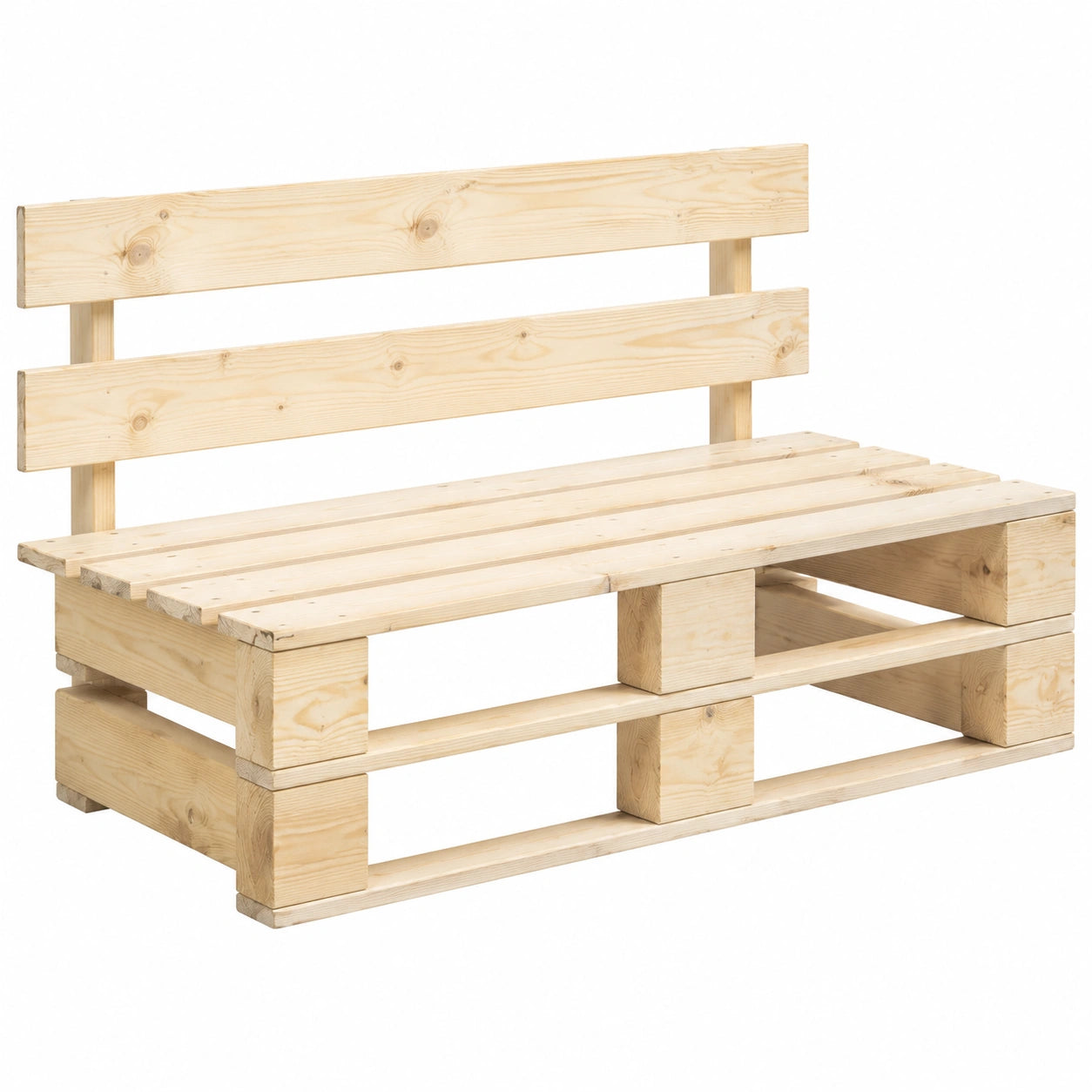 Rustikale Holzbank für Garten und Balkon - Wetterbeständig und Komfortabel