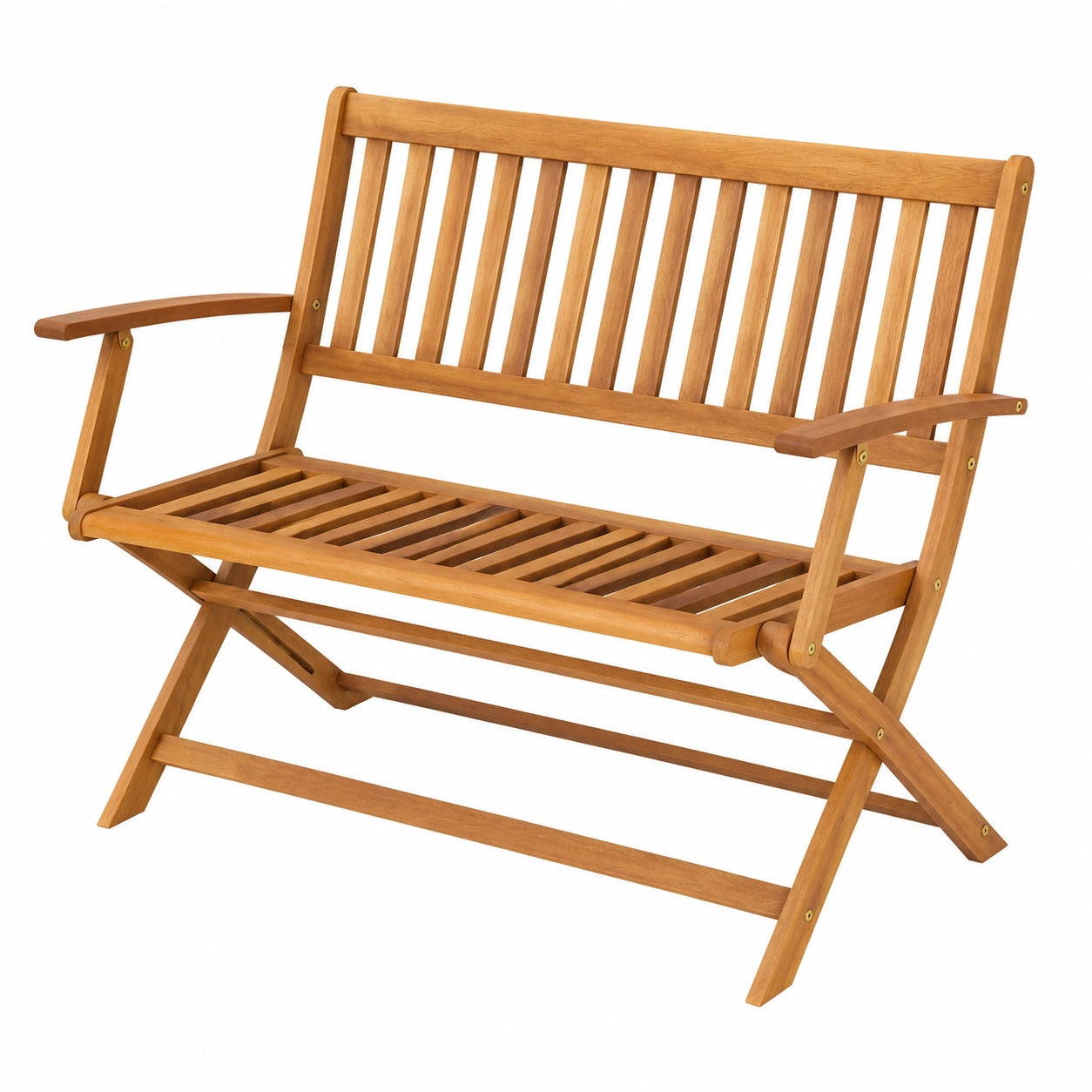 Gecheer 120 cm Akazienholz Gartenbank für Außenbereich