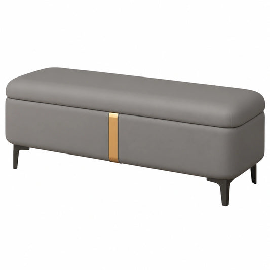 Elegante Polsterbank in Dunkelgrau – Vielseitig für Schlafzimmer und Flur, Stilvolles und Platzsparendes Design