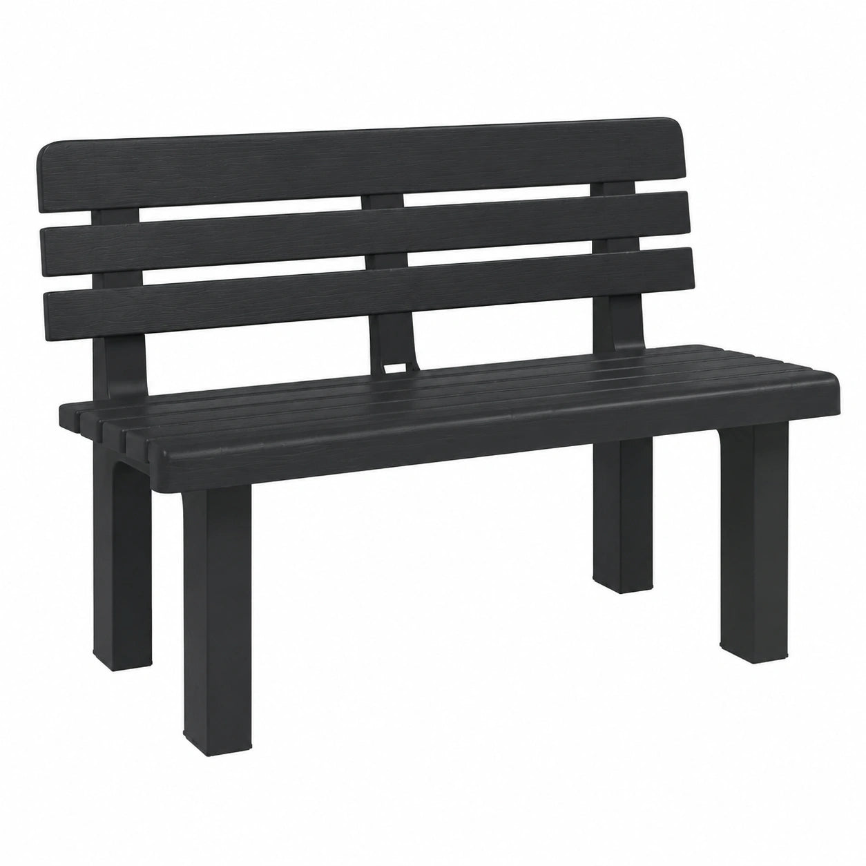 Polypropylen Gartenbank 110x52x71 cm Grün für Outdoor