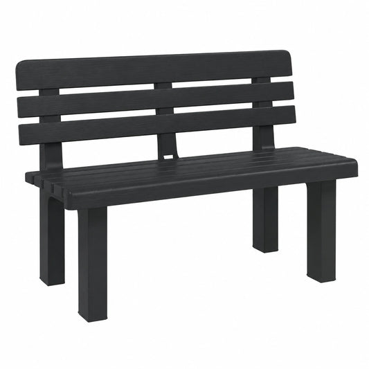 Polypropylen Gartenbank 110x52x71 cm Grün für Outdoor