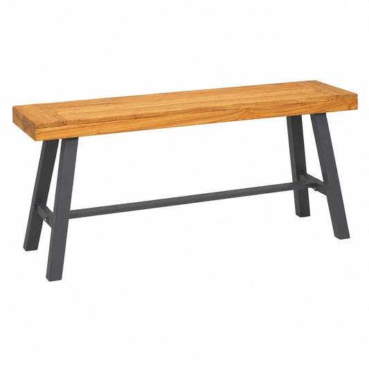 Teakholz Bank für Esszimmer und Küche, 110 cm Massivholz