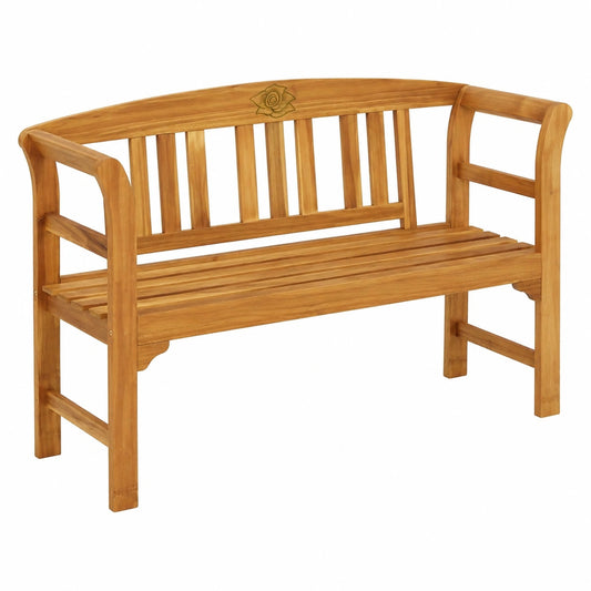 Akazienholz Gartenbank 114 cm – Outdoor Sitzbank für Garten und Balkon