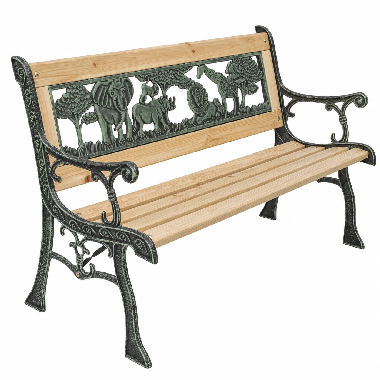 Gecheer Kinderbank aus Holz 84 cm für Garten und Balkon - Sitzbank für draußen