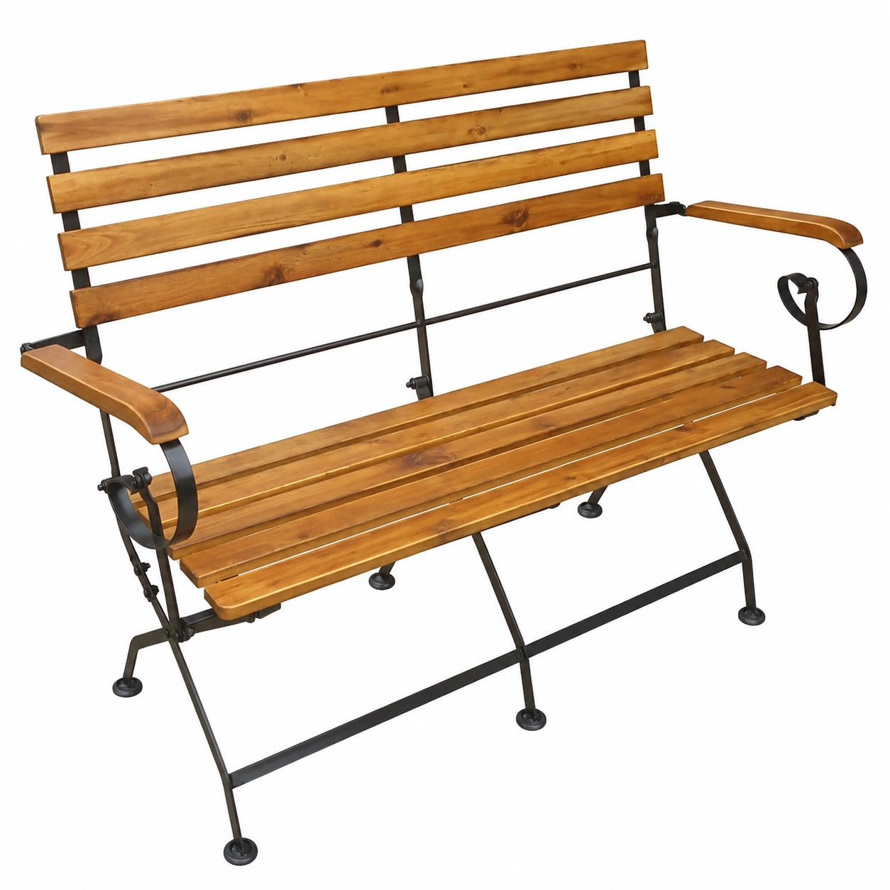 Klappar Gartenbank aus Akazienholz 112 cm - Ideal für Garten und Balkon