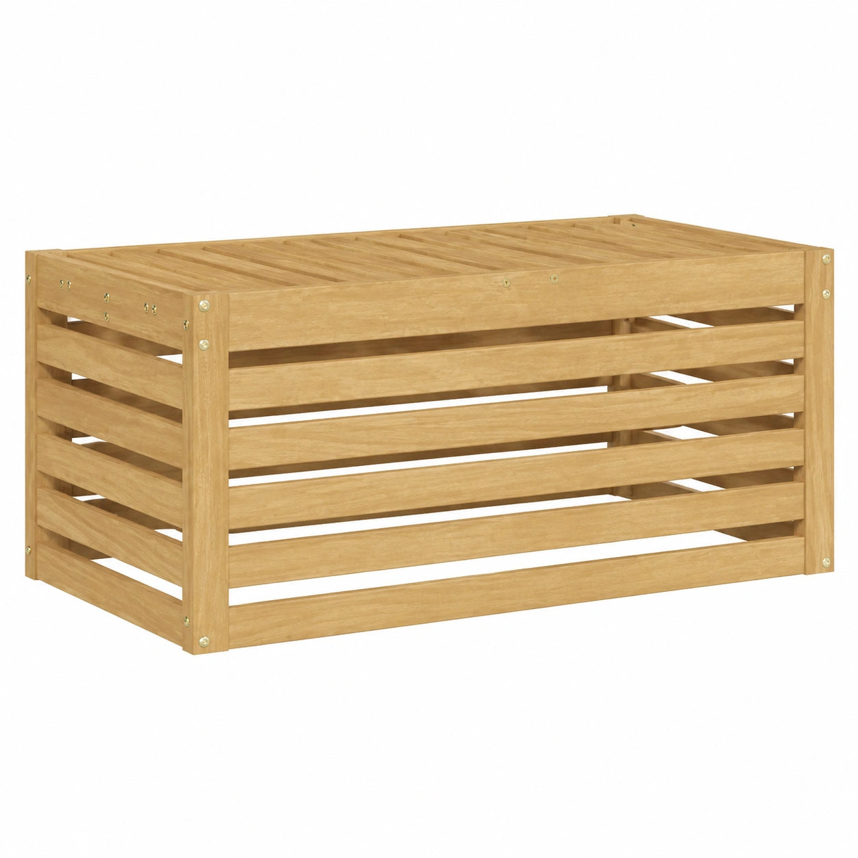 Massivholz Akazie Gartenbank Weiß, 79x43x37 cm, Outdoor Park- und Balkonbank